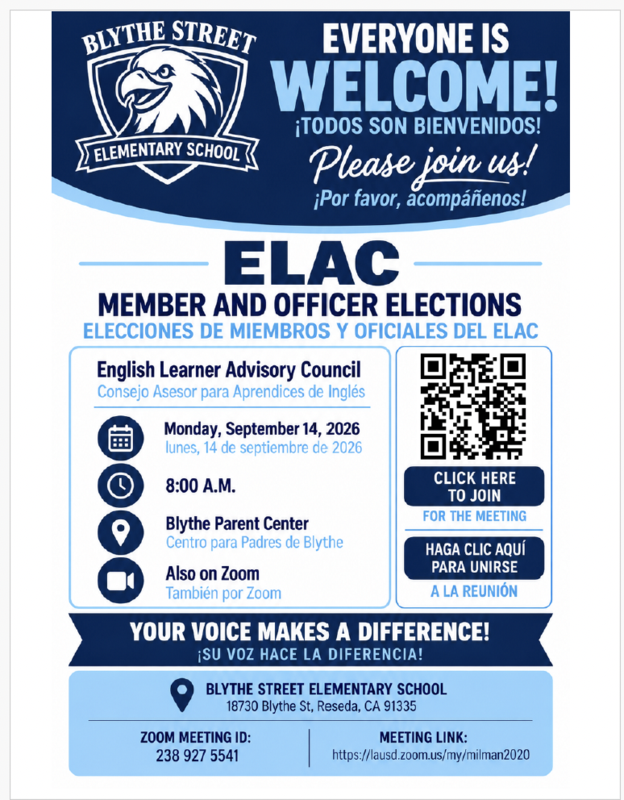 ELAC Elections 9/14