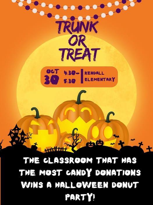 promo graphic - Kendall Elementary trunk or treat 2025