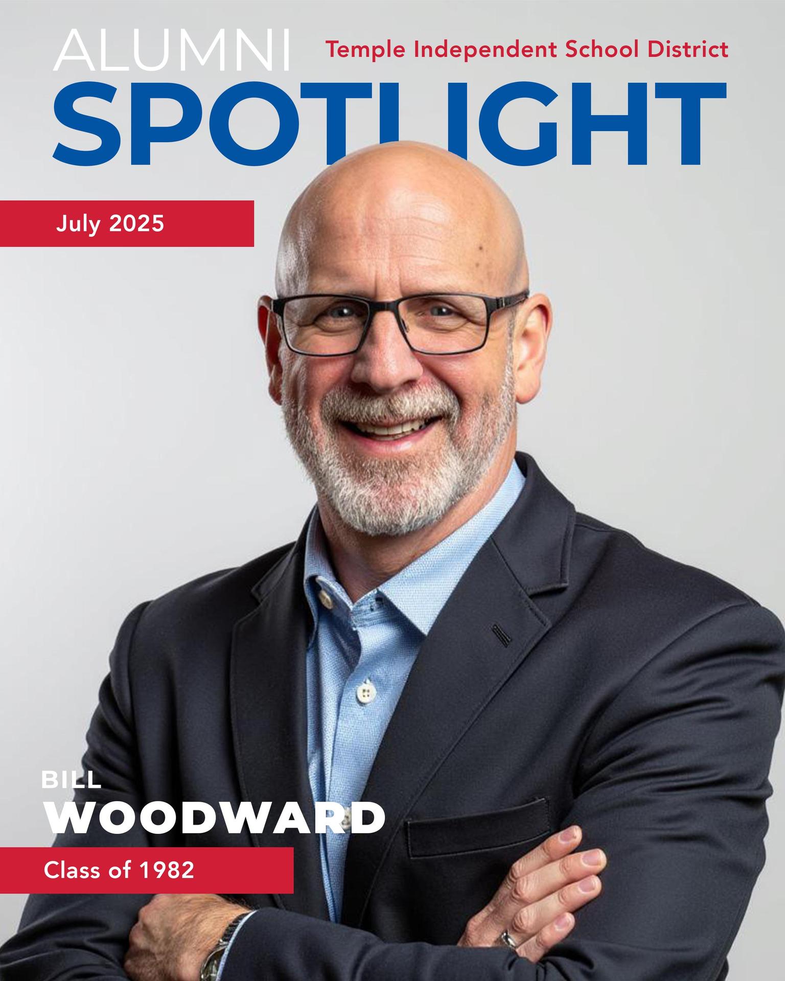 Bill Woodward Alumni Sopotlight Graphic