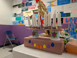 A menorah entered into the contest.