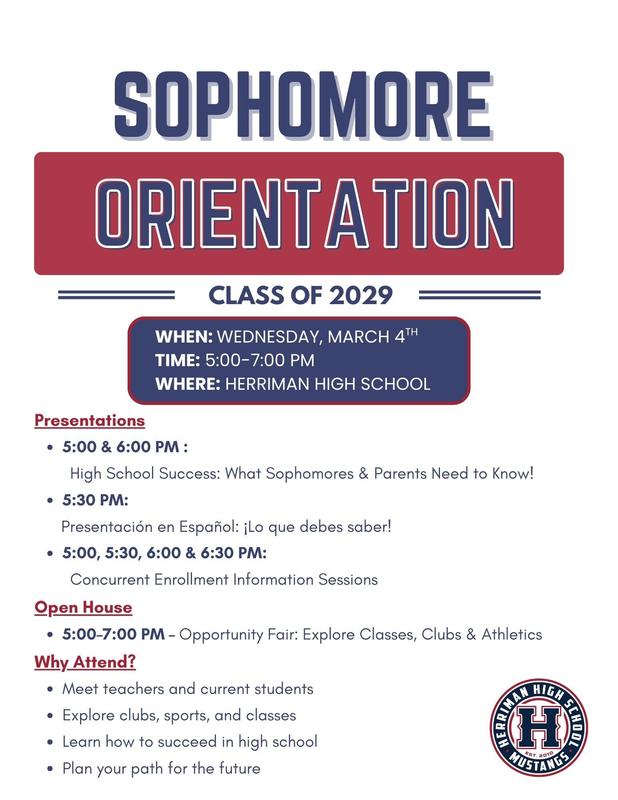 Sophomore Orientation Flyer