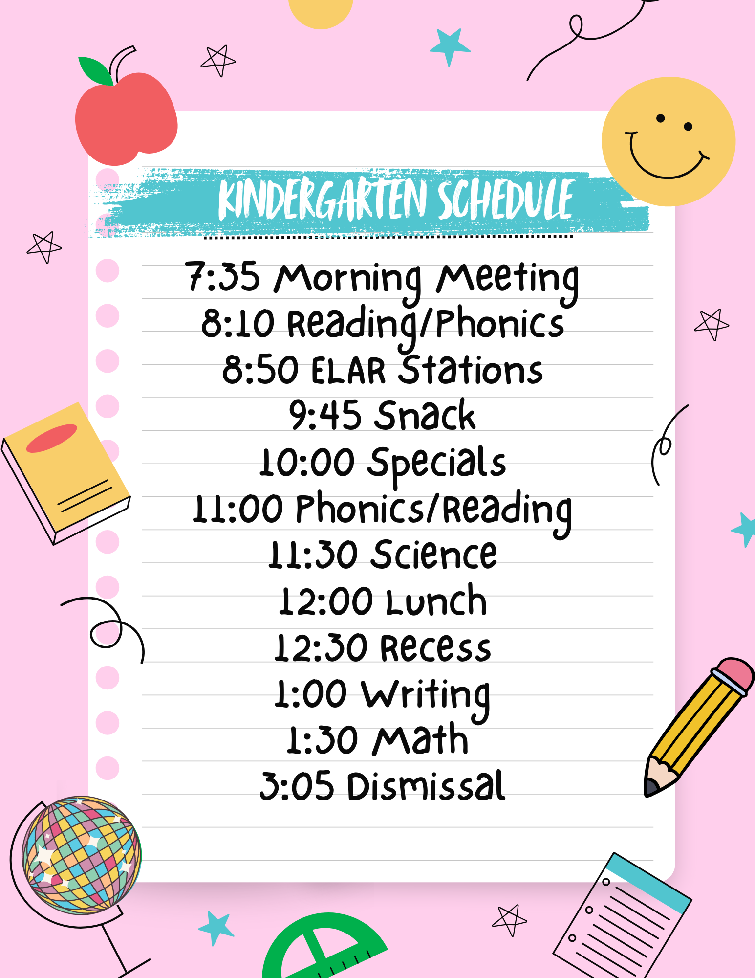 Schedule