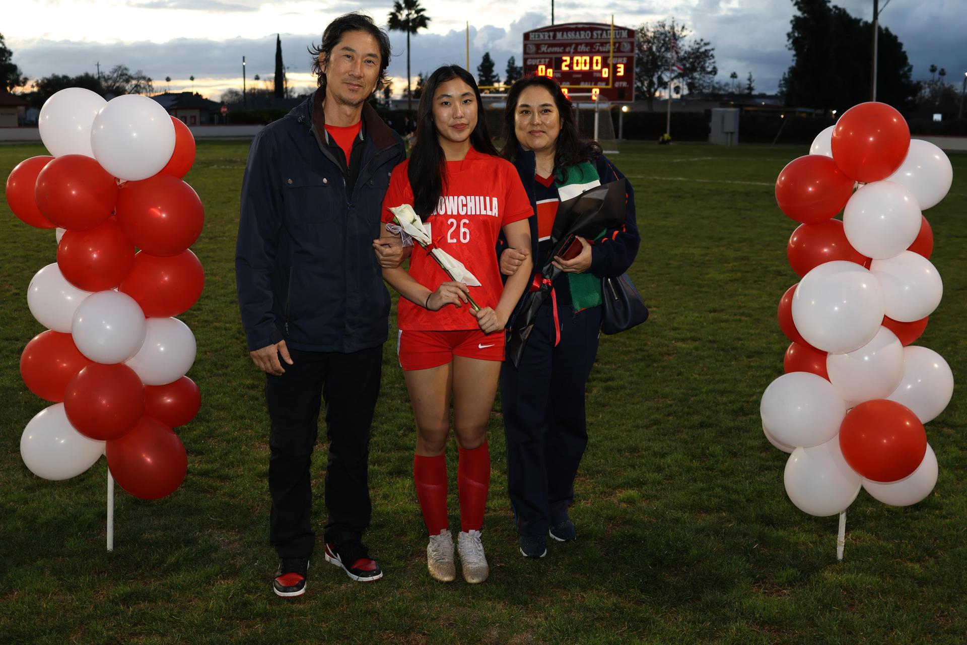 seniors posing with their escorts