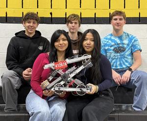 The high school VEX team