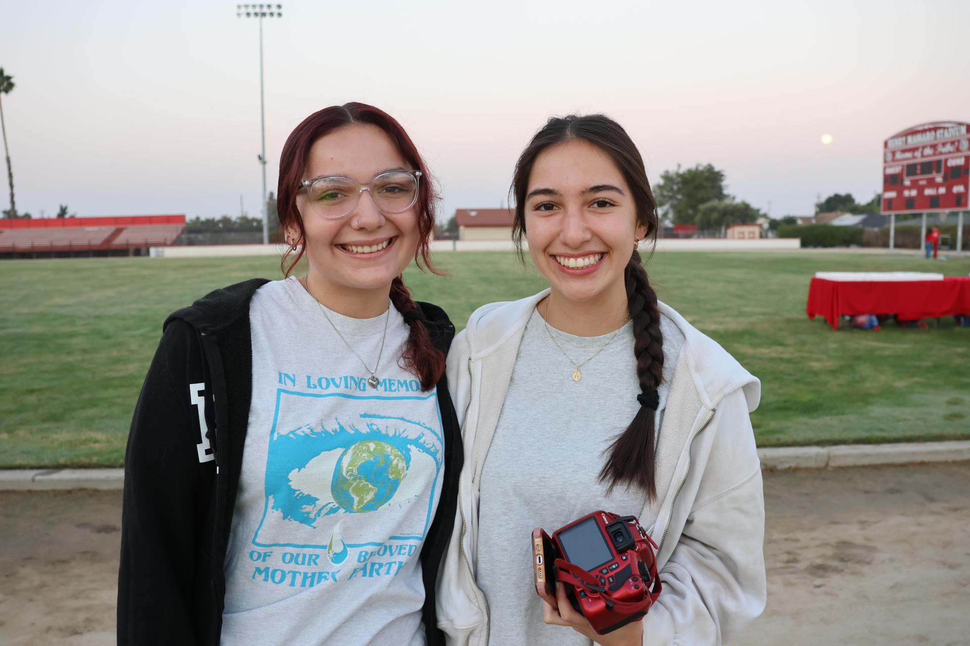 seniors and staff enjoying senior sunrise