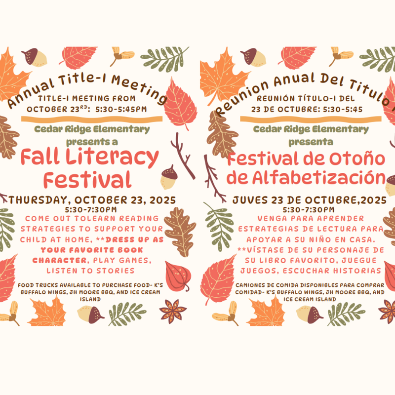 Fall Literacy Night