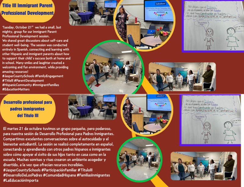 Title III Immigrant Parent Professional Development / Desarrollo profesional para padres inmigrantes del Título III Featured Photo