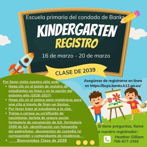 Spanish Kindergarten Registration
