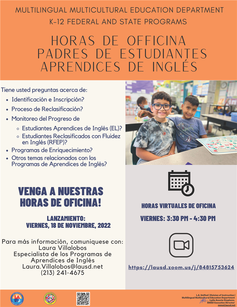 Parent Office Hours in Spanish