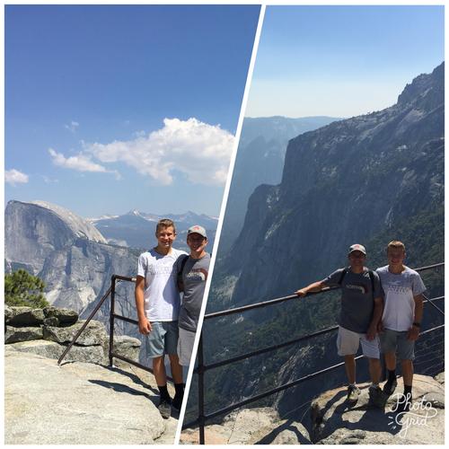 Pic of Gavin and myself at the top of Yosemite Falls Trail