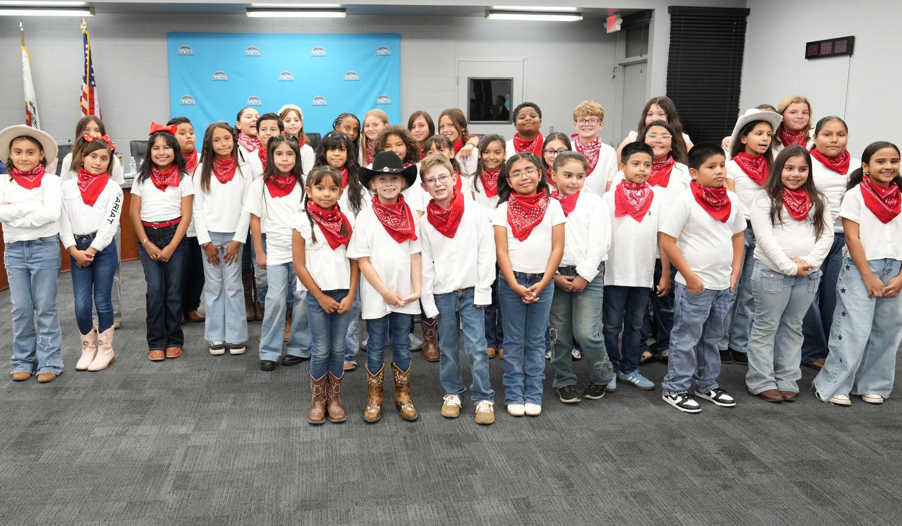 Record Elementary Choir at Board Meeting