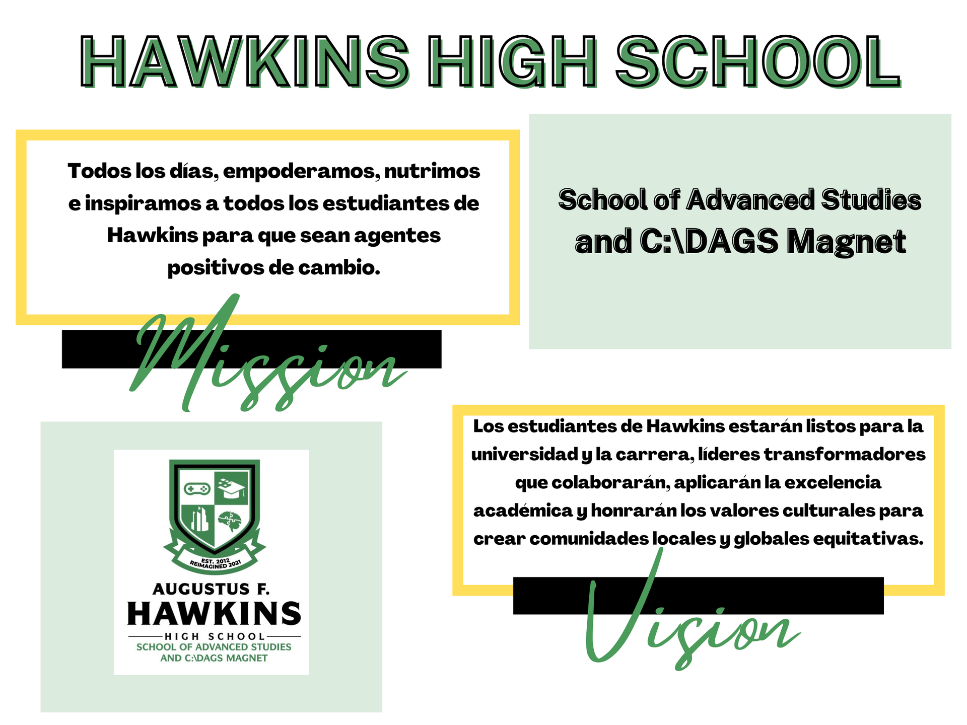 Hawkins Mission & Vision ESPANOL