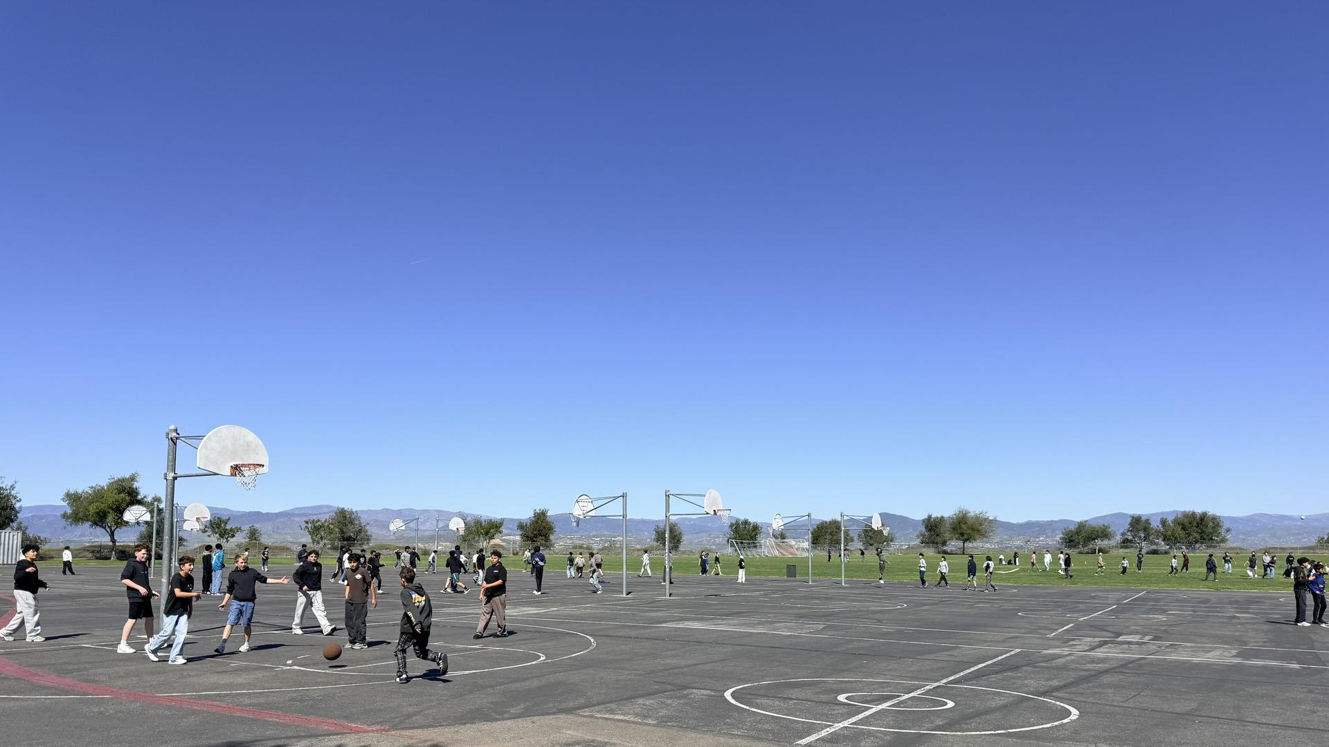 basketball at lunch