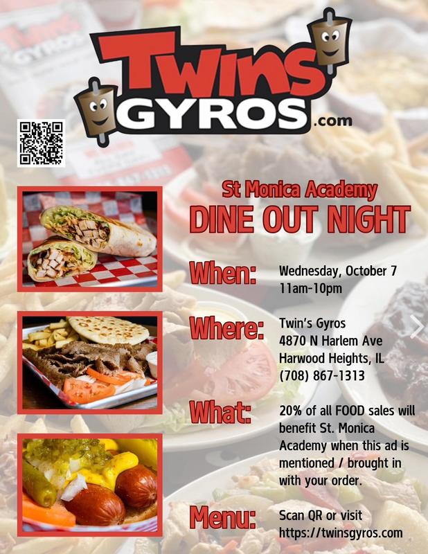 Twins Gyros Dine Out Night