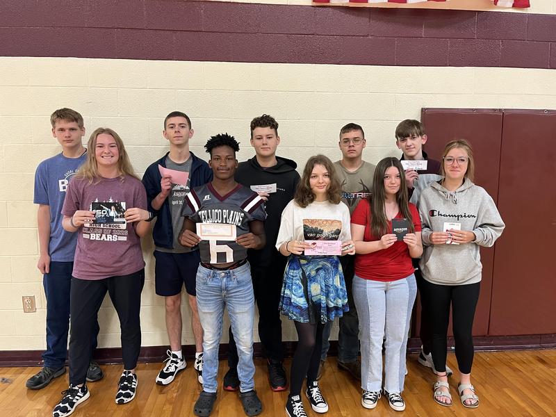 BIG BEAR AUGUST WINNERS Tellico Plains High School