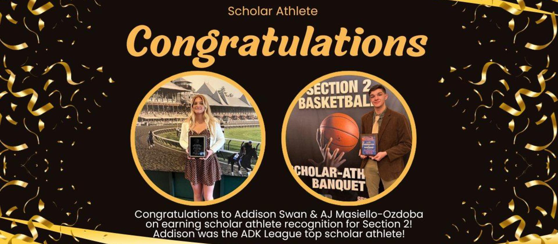 Scholar Athletes from North Warren CSD