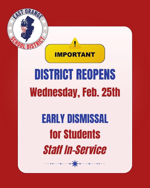 District Reopens Feb. 25th