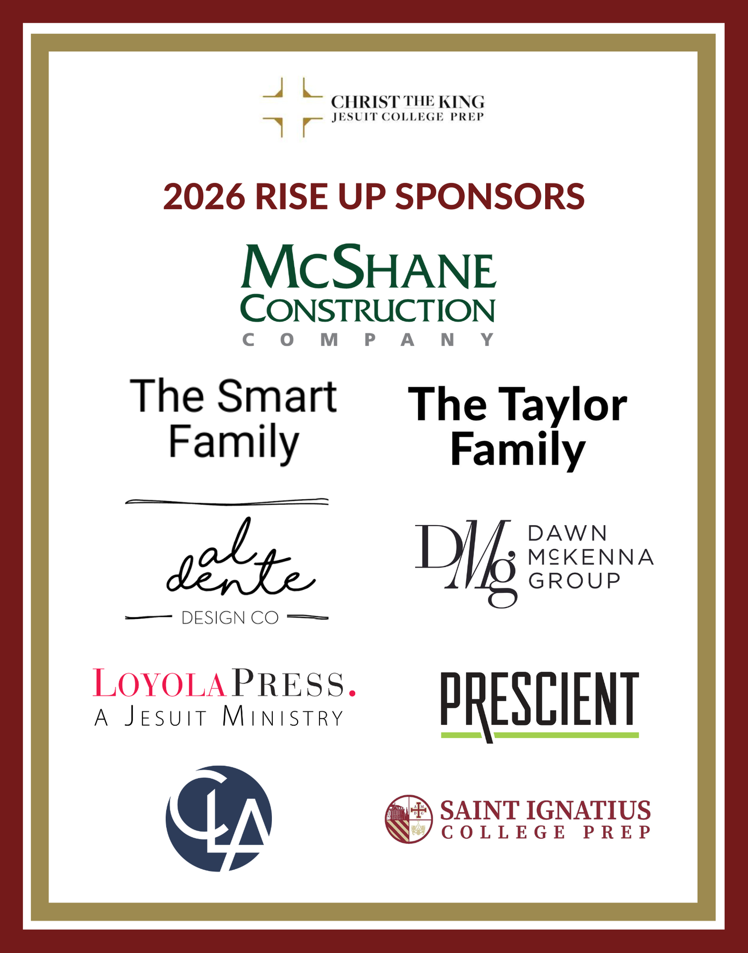 Rise Up Sponsors