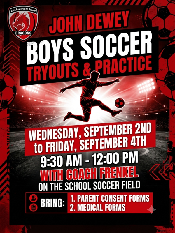 boys soccer tryouts