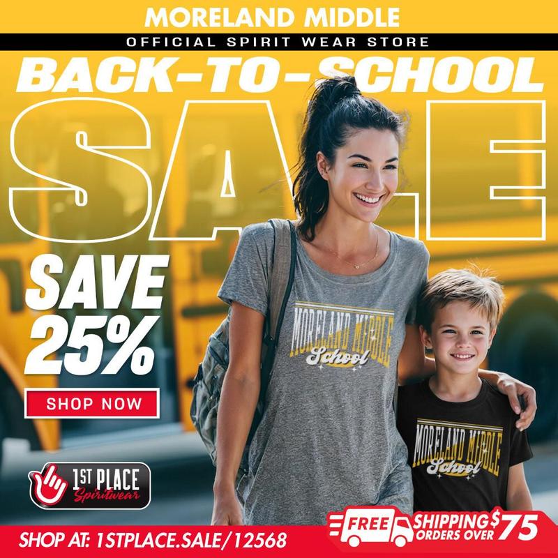 MMS Spiritwear 25% Back to School Sale