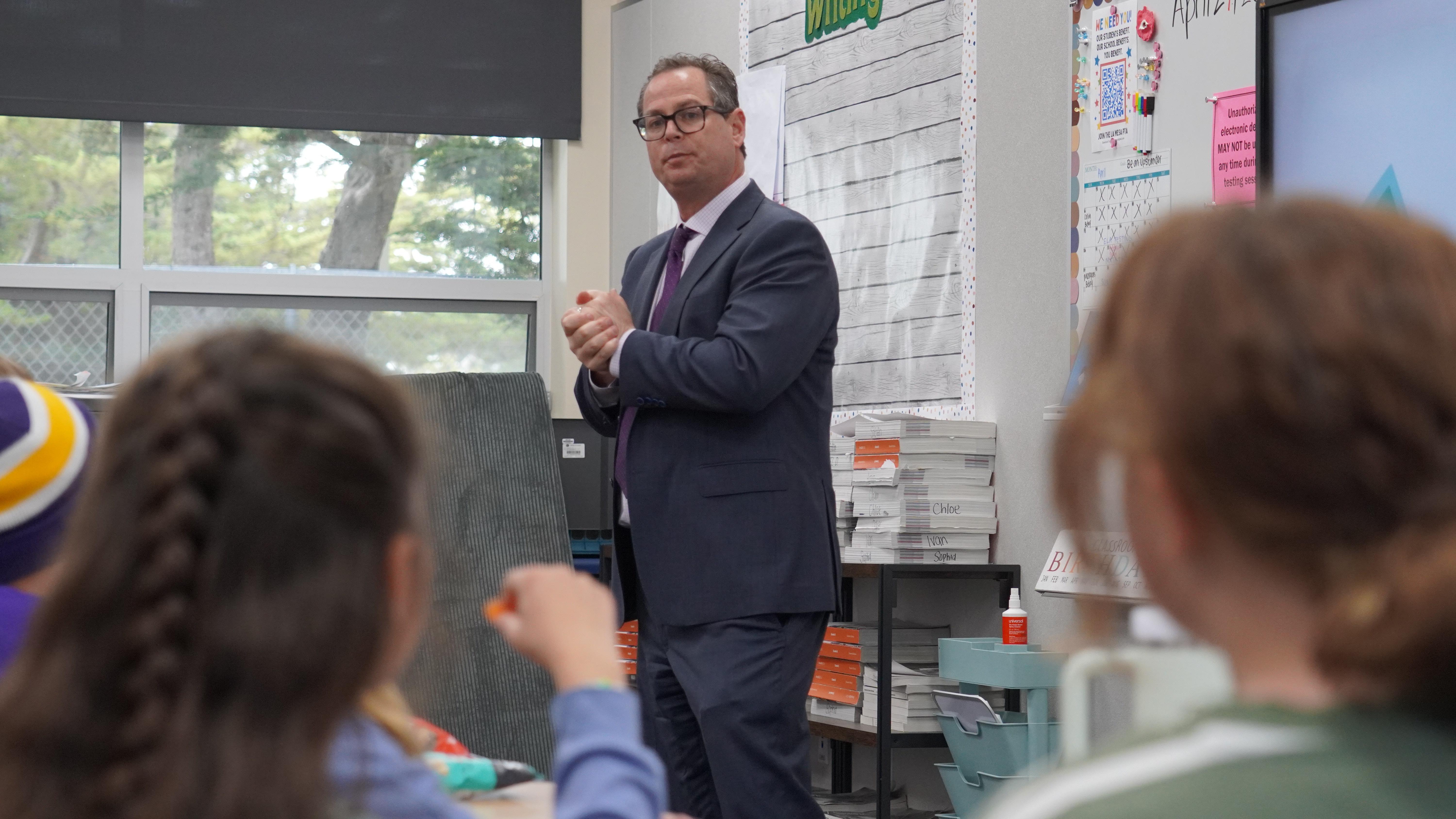 Superintendent PK Diffenbaugh visits with La Mesa School (2025)