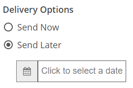 Delivery options