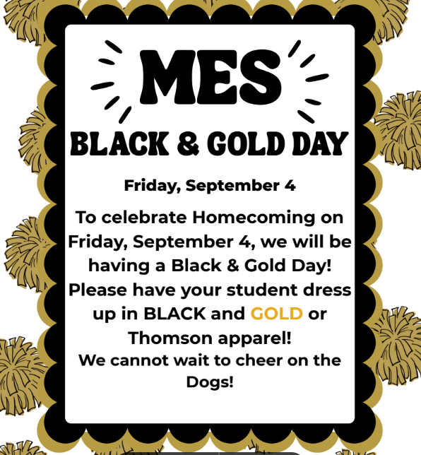 Black and Gold Day Flyer