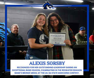Drum Major Alexis Sorsby