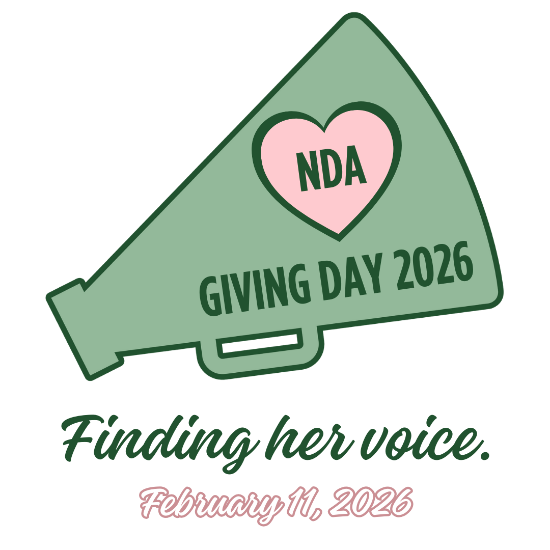 Giving Day 2026 Logo - Finding Her Voice - February 11, 2026