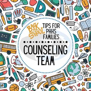 graphic that says "PHHS Counseling Team"