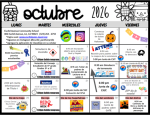 Calendario de octubre