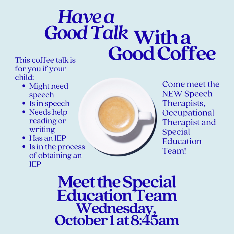 SEAC Coffee Talk Wednesday, Oct 1st Thumbnail Image