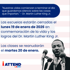 No hay clases el 19 de enero