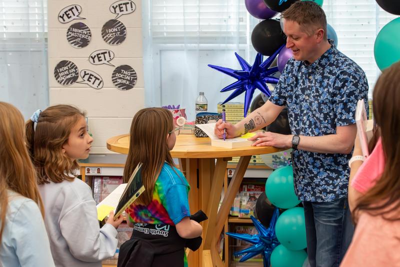 Hundreds of passionate readers and potential future authors filled several of Prince George County Public Schools' libraries for a special visit from New York Times best-selling author John Schu during the week of February 16, 2026.