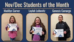 Nov/Dec Students of the Month