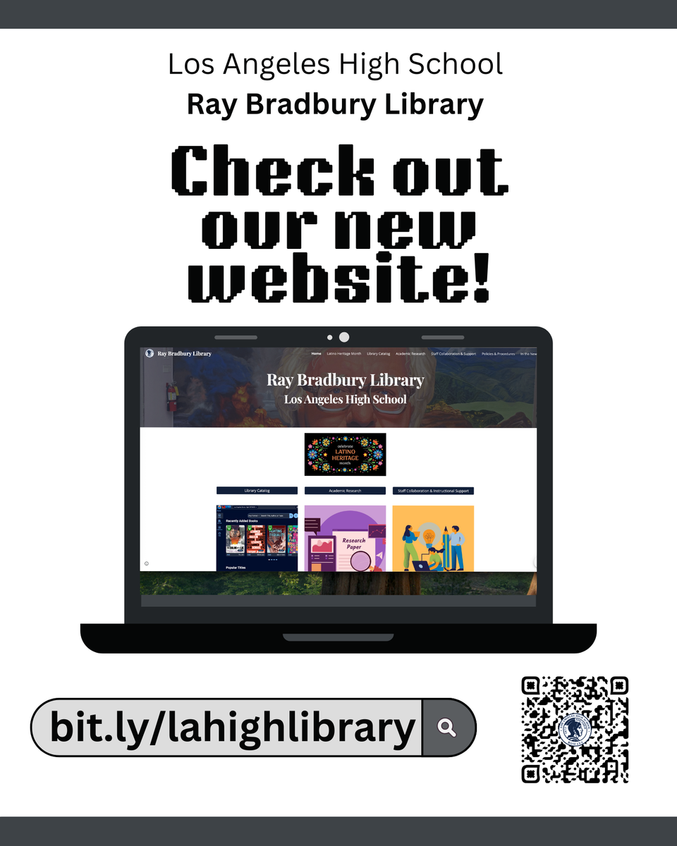 New Library Website Flier