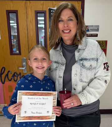 student of the month for April