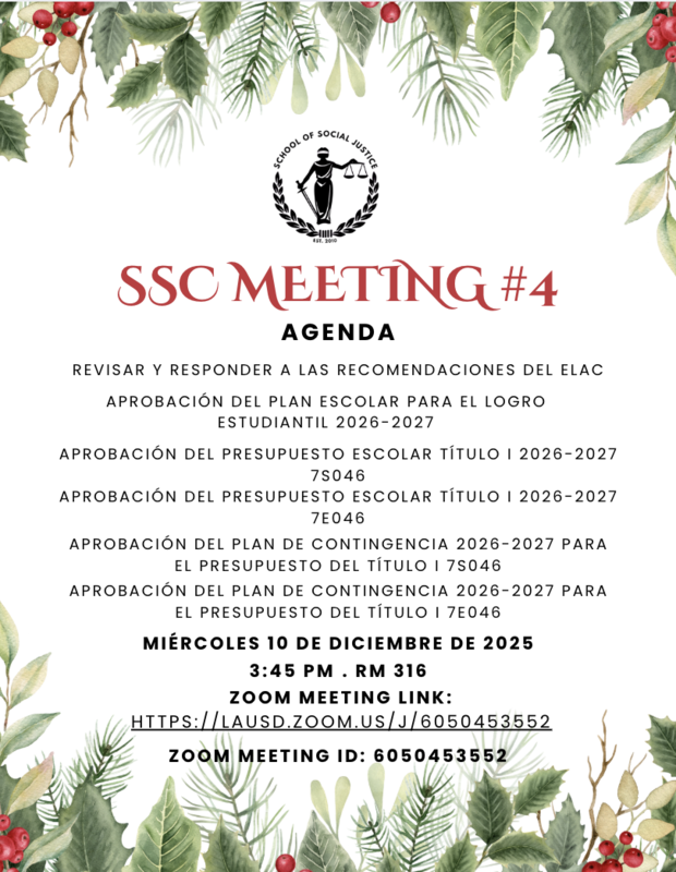 SSC Meeting #4