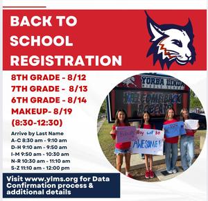 Back to School Registration Days