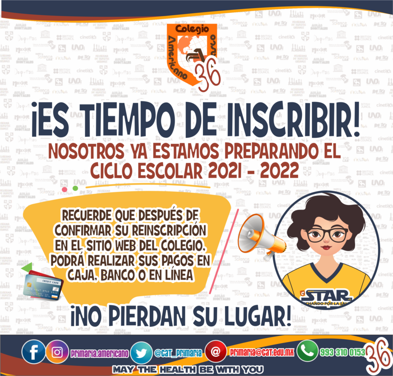 PRIMARIA: COMPLETA EL PROCESO DE INSCRIPCIÓN 2021 - 2022 Featured Photo