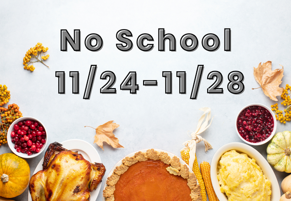 Thanksgiving theme no school november 24 through november 28