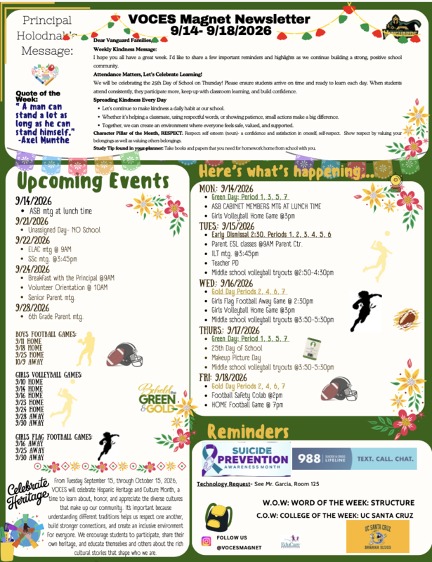 voces newsletter