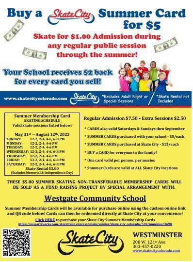 Skate City Summer Card Program