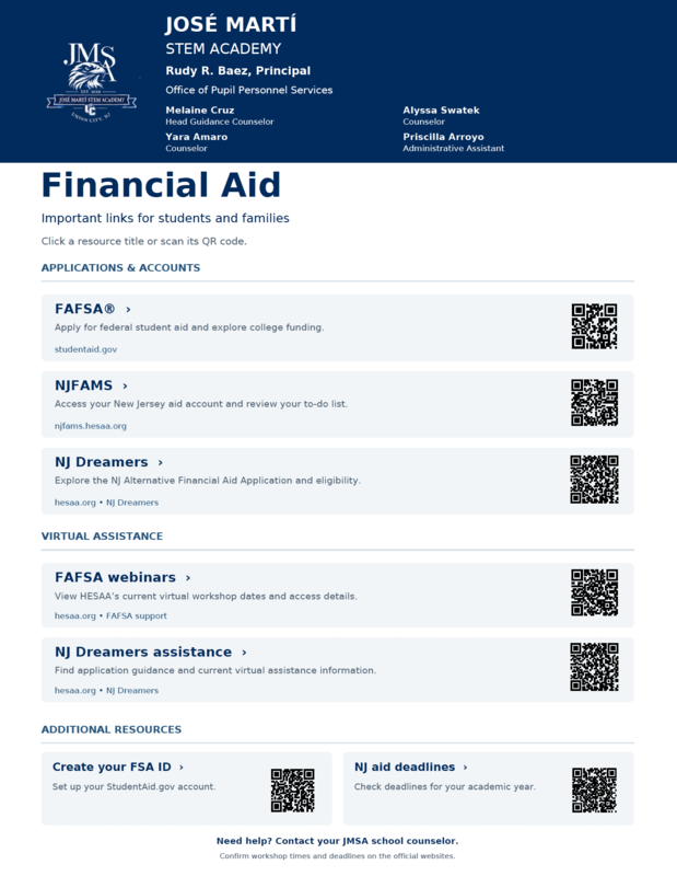 Financial Aid Information-English