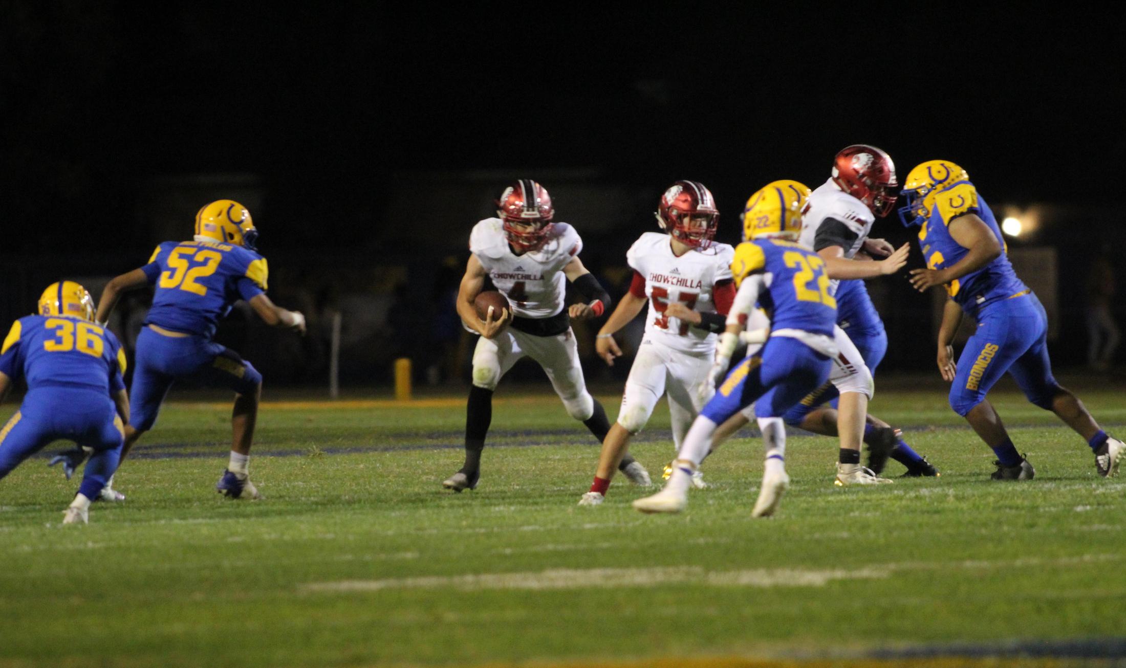 Varsity Football Dos Palos, September 20,2019 CUHS Videos & Photos