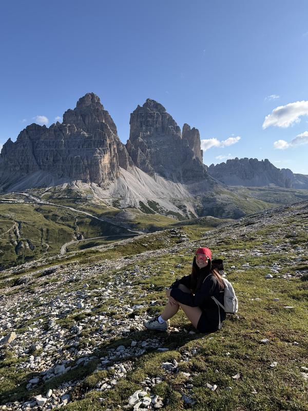 Mackenzie Moore, a new Arco Iris English Language Arts teacher, hikes outdoors.