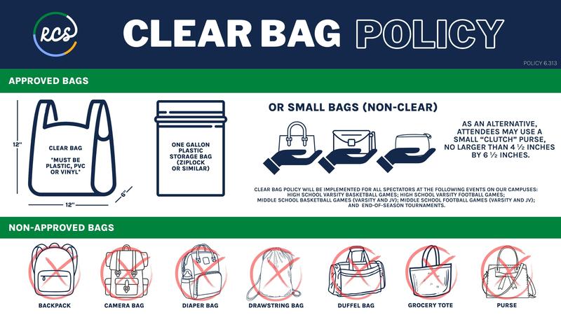 Clear Bag Policy Information for all Varsity Events at TFAA Featured Photo