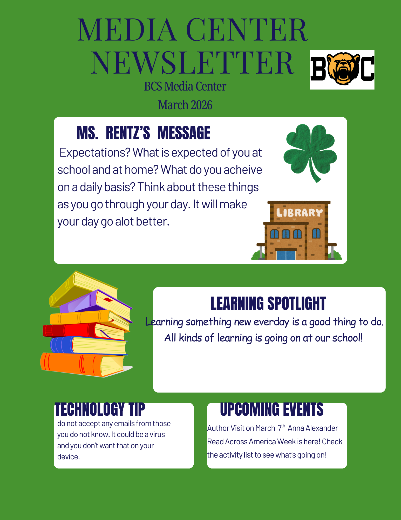 Media Center Newsletter