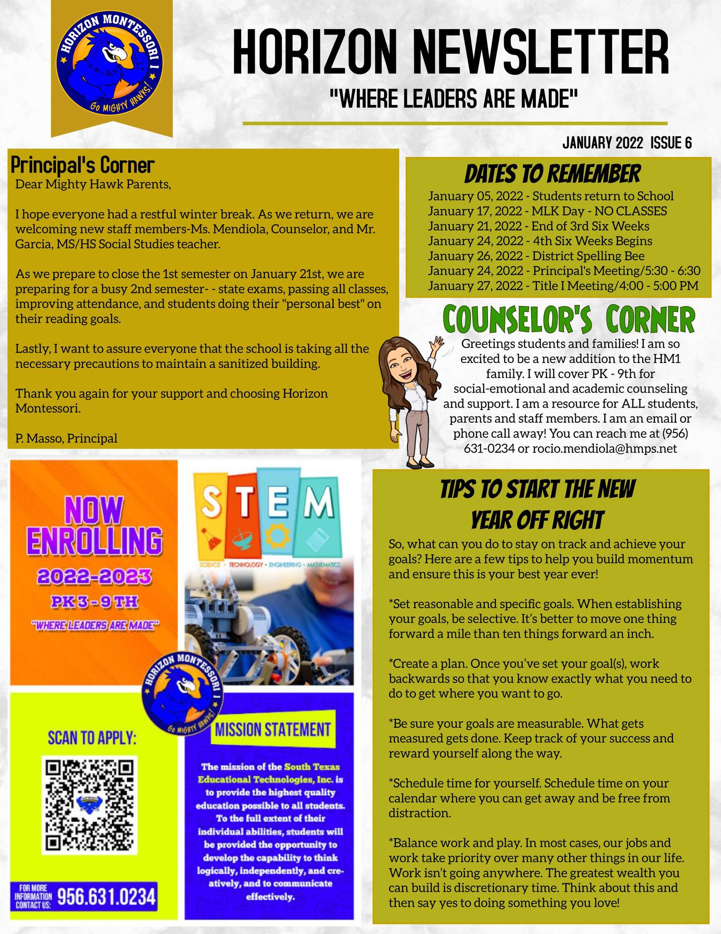 Mcallen Isd Calendar 2022 2023 Mighty Hawks---------- – Mcallen – Horizon Montessori Public Schools