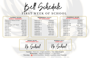 first week of school